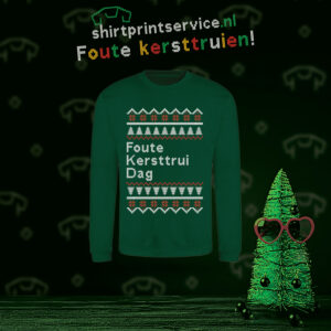 Kersttrui donkergroen